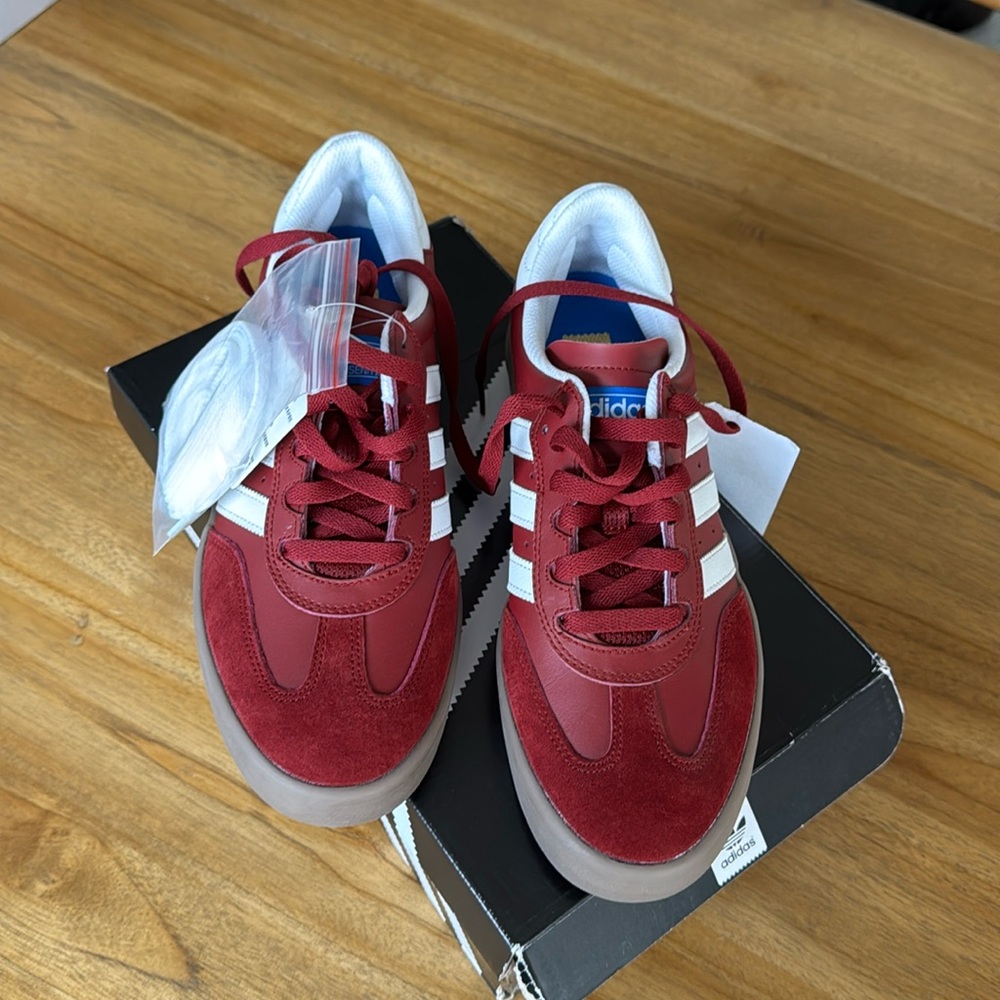 Burgundy Adidas Busenitz Vulc Samba